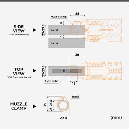 AceTech QUARK R (BIFROST) Tracer Unit with Flashlight - Black