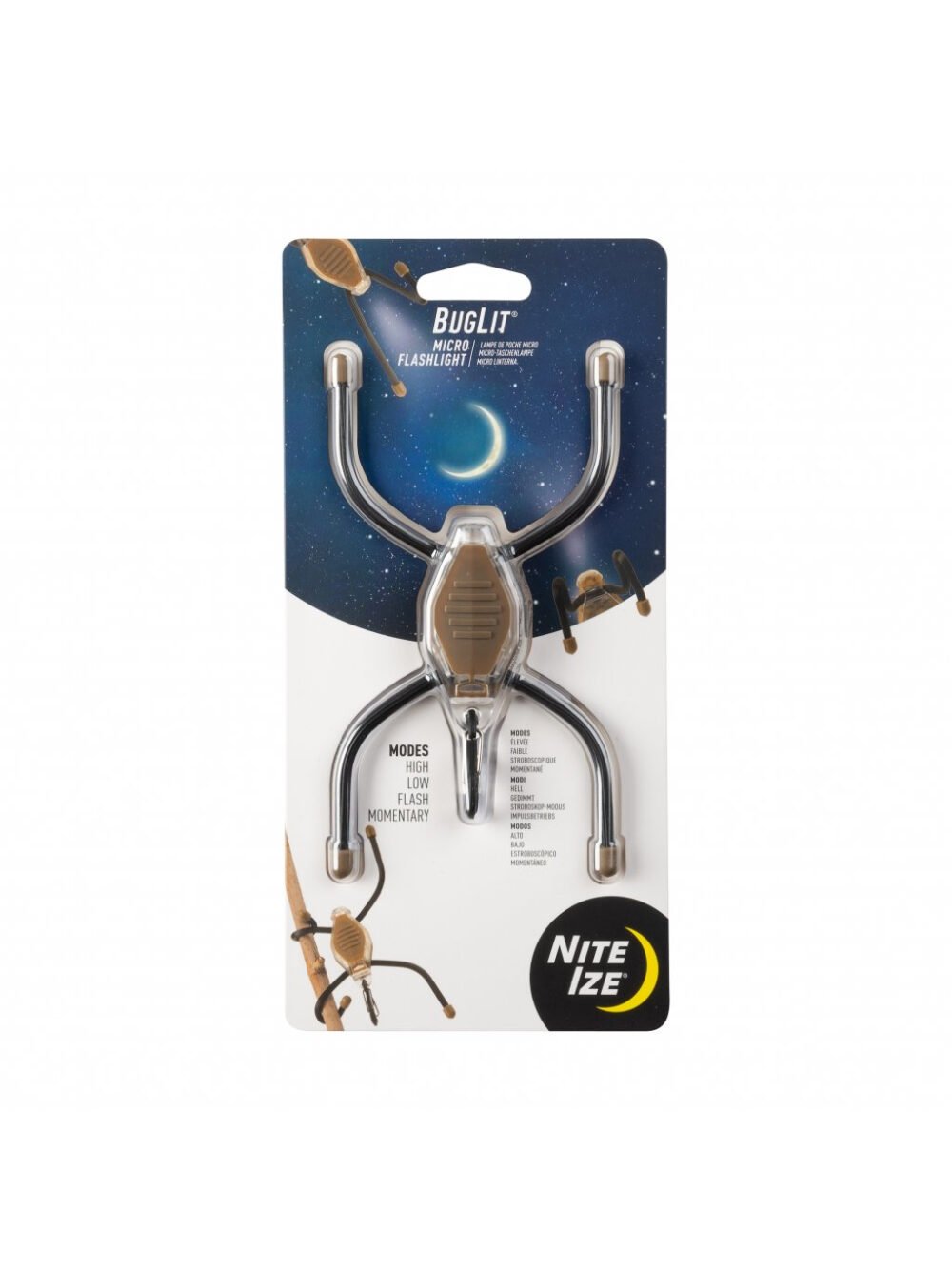 46557 Microlight Nite Ize Buglit(R) - Coyote Black