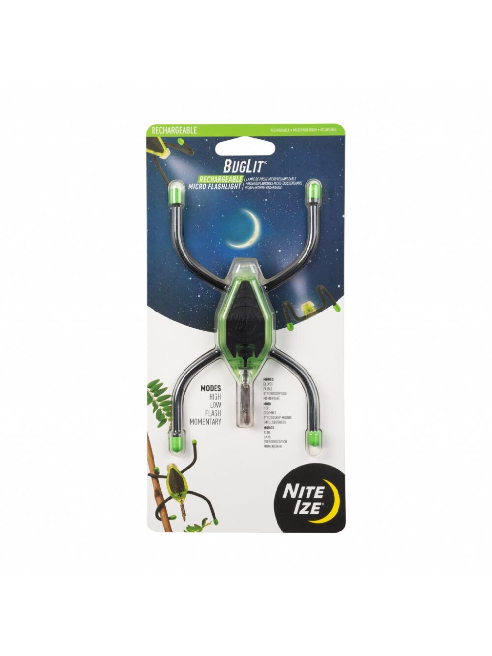 Rechargeable Microlight Nite Ize BugLit(R) - Lime Black