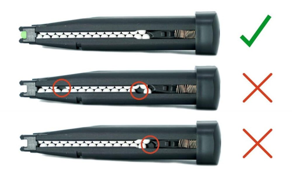 Novritsch SSP2 GBB V1 Gas Magazine, 31 BBs - Black