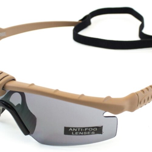 46781 NUPROL Safety Glasses BATTLE PRO'S, Smoked Lens - Tan