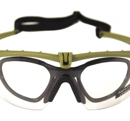 NUPROL Safety Glasses BATTLE PRO'S (with Insert), Smoked Lens - Black