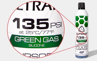 ASG ULTRAIR Green Power Gas with Silicon (135 PSI) - 570 ml