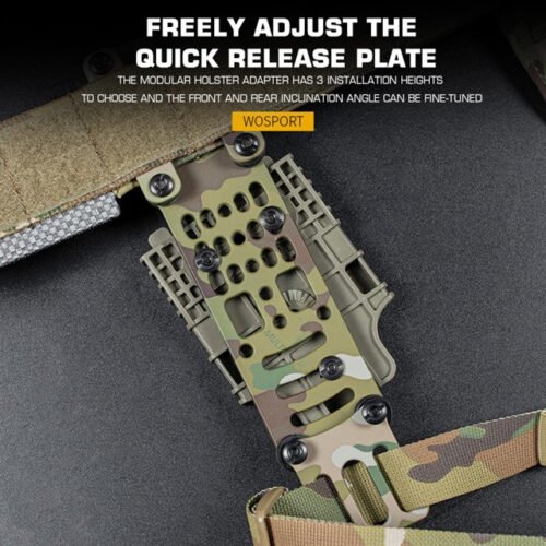 WST Modular Aluminium Holster Platform - Black