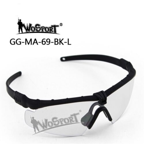 47352 Shooting Safety Goggles MA-69, Black, Clear