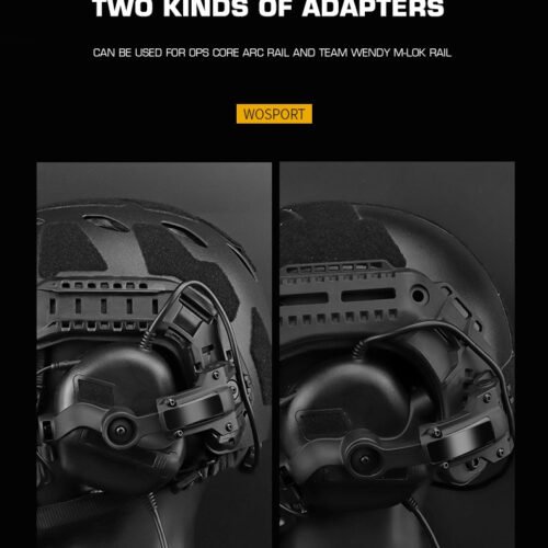 WoSport Active Headset Gen5  plus  FAST Helmet Mount - Black