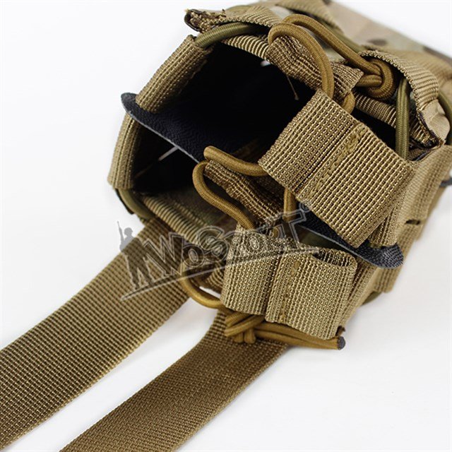 47486 MOLLE Open Double M4 magazine storage bag/Pouch - MC