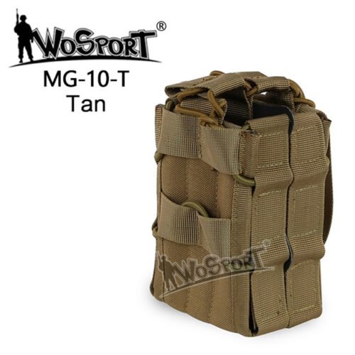 47496 MOLLE Open Double M4 magazine storage bag/Pouch - TAN