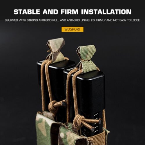 DPMP Molle Double 9mm Magazine Pouch - MC Black