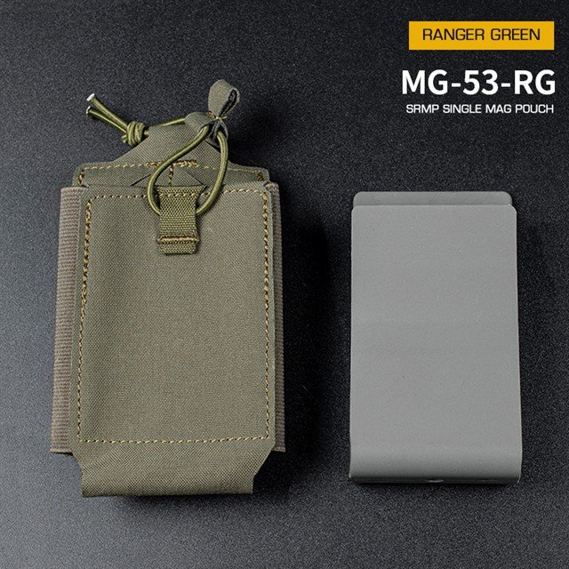47623 SRMP MOLLE Open Single M4 magazine storage bag/Pouch - Ranger Green