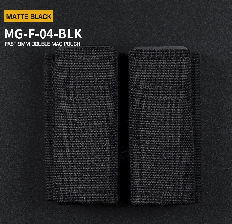 FAST Type Double 9mm Magazine Pouch - Black