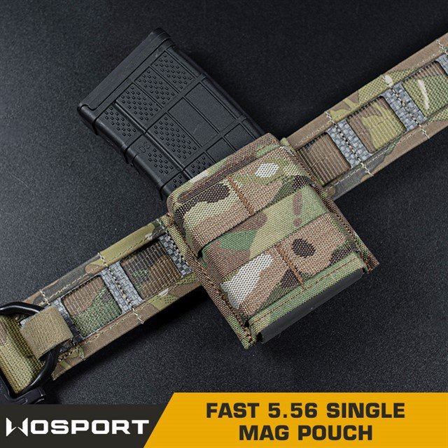 FAST Type Single 5.56 Magazine Pouch (Short) - MC Black