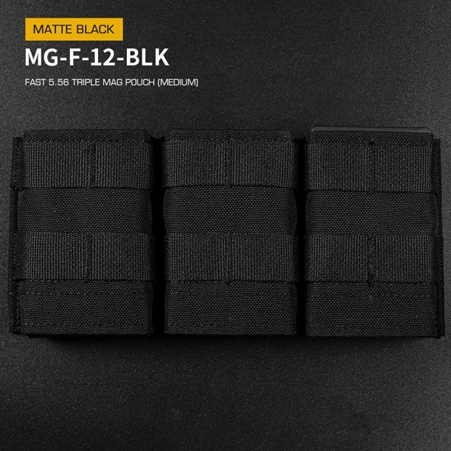 FAST Type Triple 5.56 Magazine Pouch  (Medium) - Black
