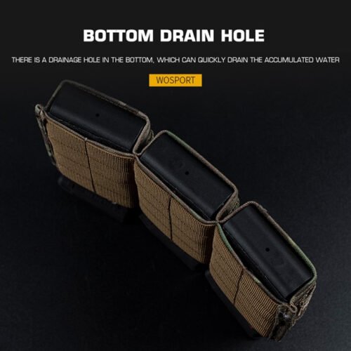 FAST Type Triple 5.56 Magazine Pouch  (Medium) - MC Black