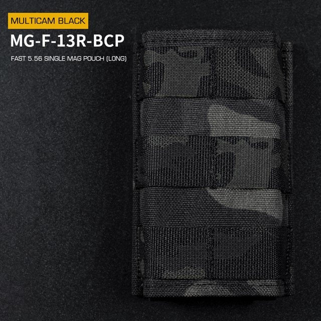 FAST Type Single 5.56 Magazine Pouch  (Long) - MC Black