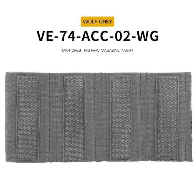48062 MK4 Chest Rig MP5 Magazine Insert - Grey
