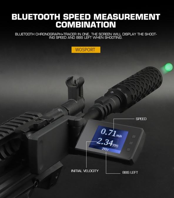 Lighter X3600 tracer unit  plus  chrono - Black