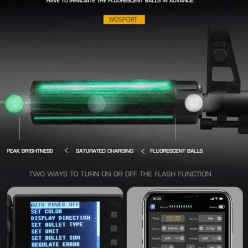 Lighter X3600 tracer unit  plus  chrono - Black