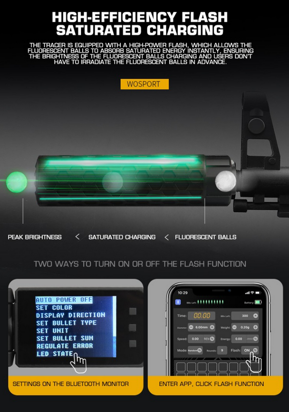 Lighter X3600 tracer unit  plus  chrono - Black