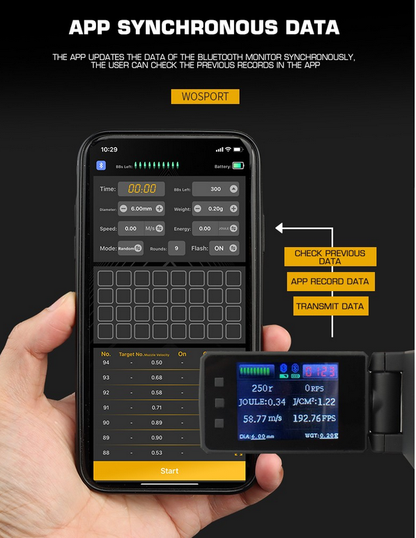 Lighter X3600 tracer unit  plus  chrono - Black