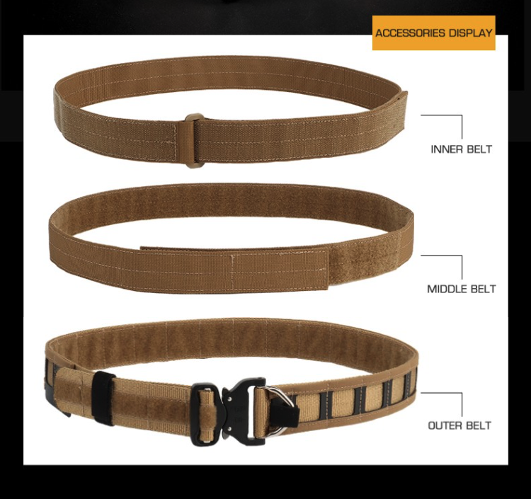 Special Ops shooting belt w/ Molle - Ranger Green