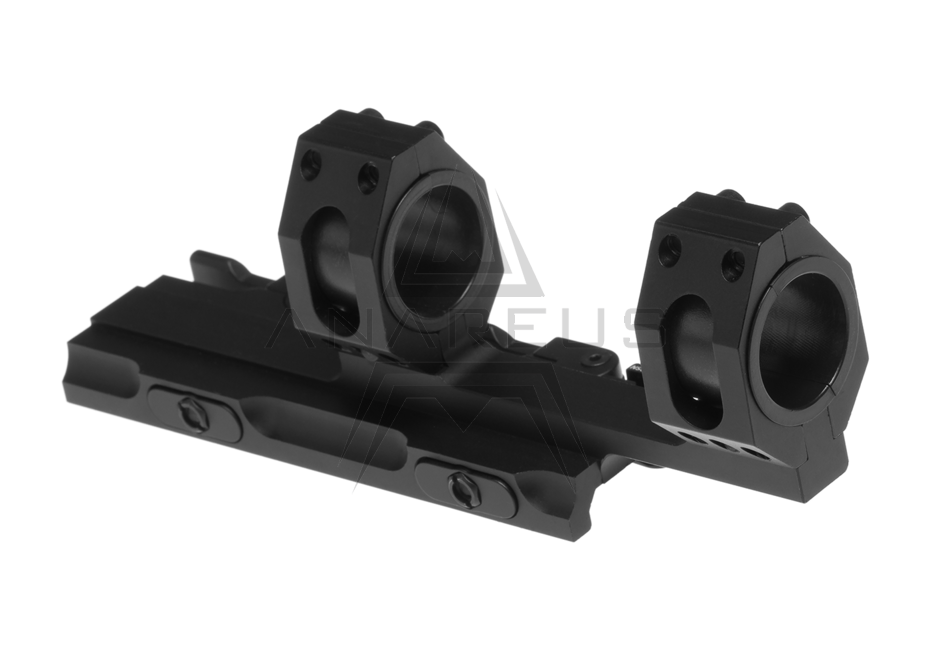 Tactical Top Rail Extended Mount Base 25.4mm / 30mm - Black