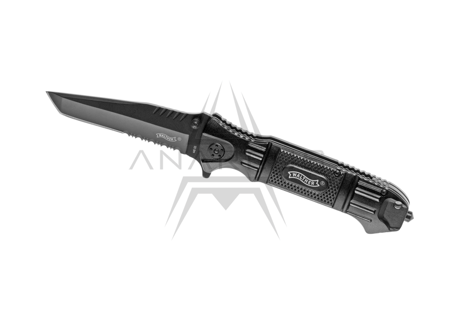 Walther Black Tac Tanto Knife - Black