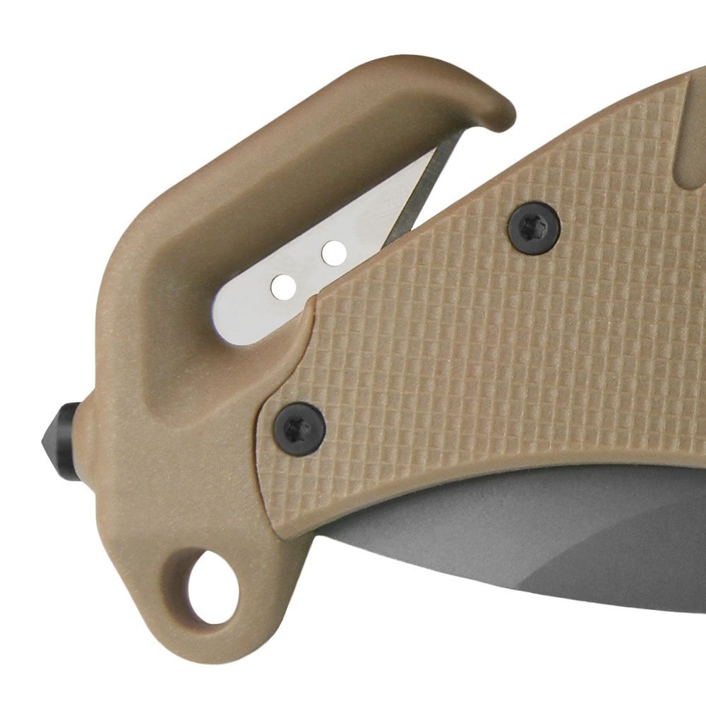 ESP Multi-purpose Folding Knife RESCUE, Smooth Blade - Black