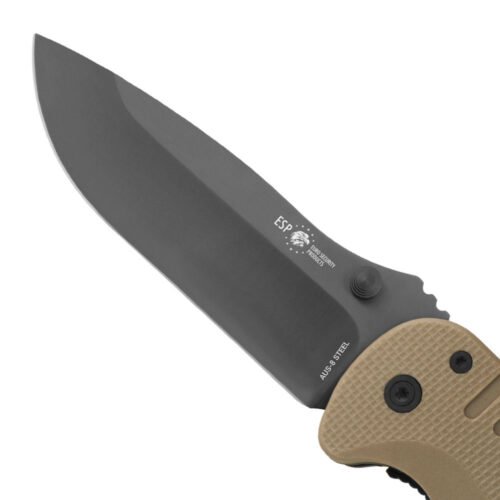 ESP Multi-purpose Folding Knife RESCUE, Smooth Blade - Tan
