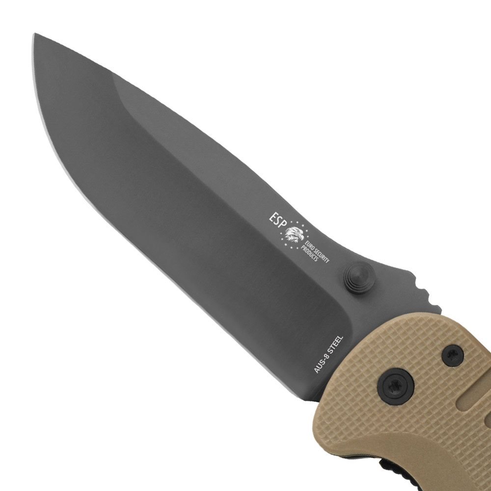 ESP Multi-purpose Folding Knife RESCUE, Smooth Blade - Tan