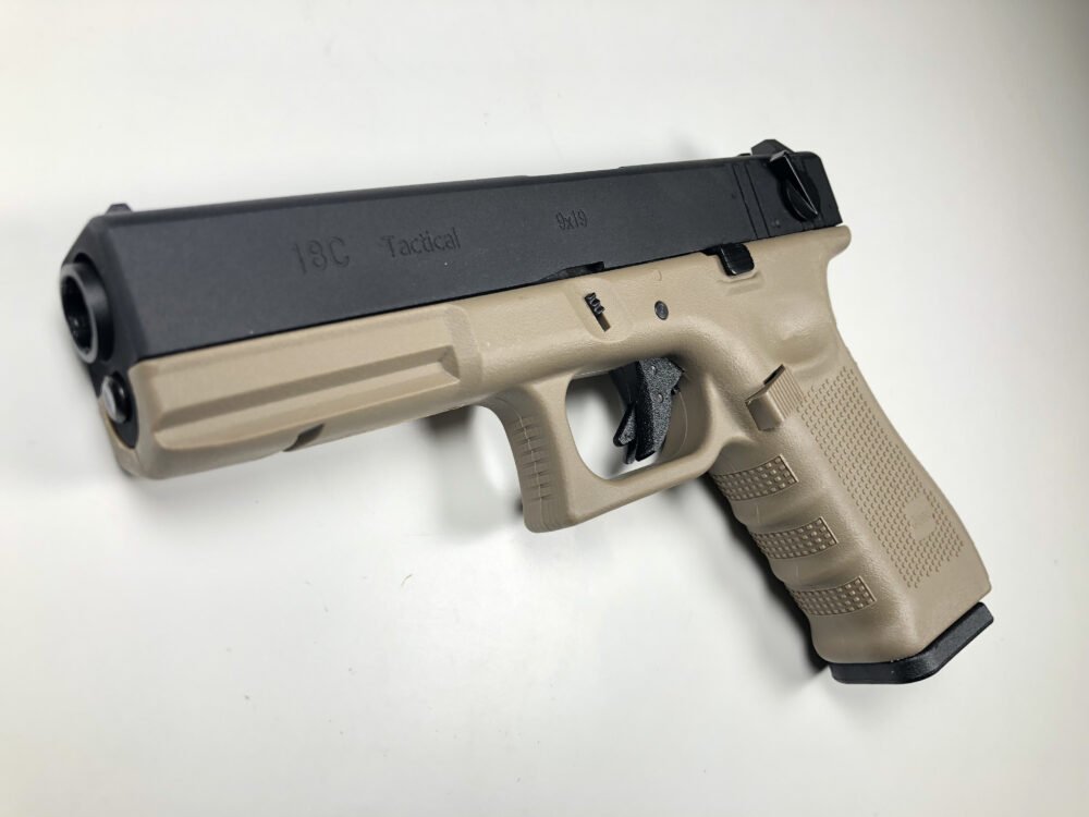 WE GBB Gas Pistol R18C Gen4 - Black/Tan