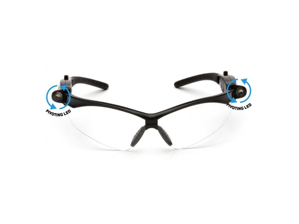 Protective goggles PMXTREME LED ESB6310STPLED, anti-fog - clear