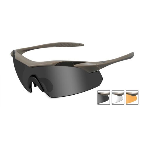 Goggles VAPOR Smoke Grey  plus  Clear  plus  Light Rust/Matte Tan