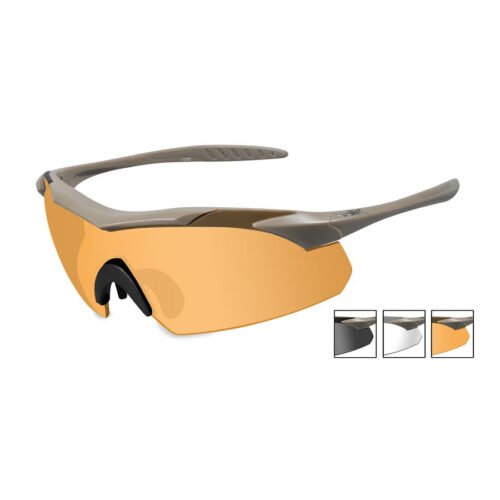 Goggles VAPOR Smoke Grey  plus  Clear  plus  Light Rust/Matte Tan