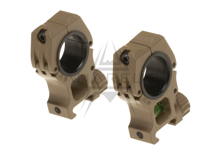 M10 Mount Rings 25.4mm / 30mm - TAN