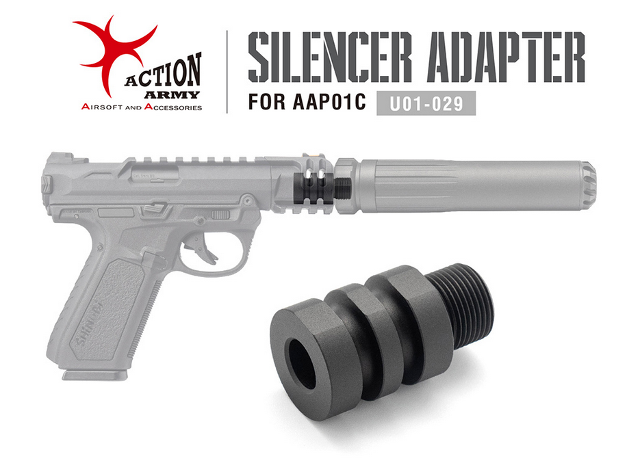 AA Silencer Adapter (14- mm CCW) for AAP-01C - Black