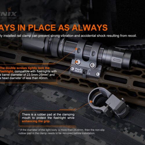 Fenix ​​ALG-16 metal mount for flashlights on M-LOK