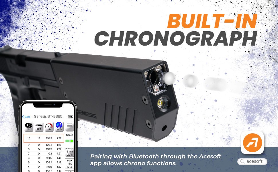 AceTech GENESIS BIFROST Compact G-19 Tracer Unit - Black