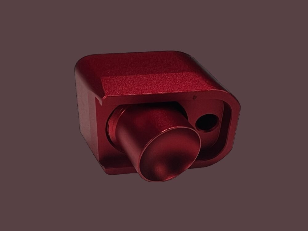 AA CNC Aluminum Enlarged CO2 Magazine Base Plate AAP-01 - Red