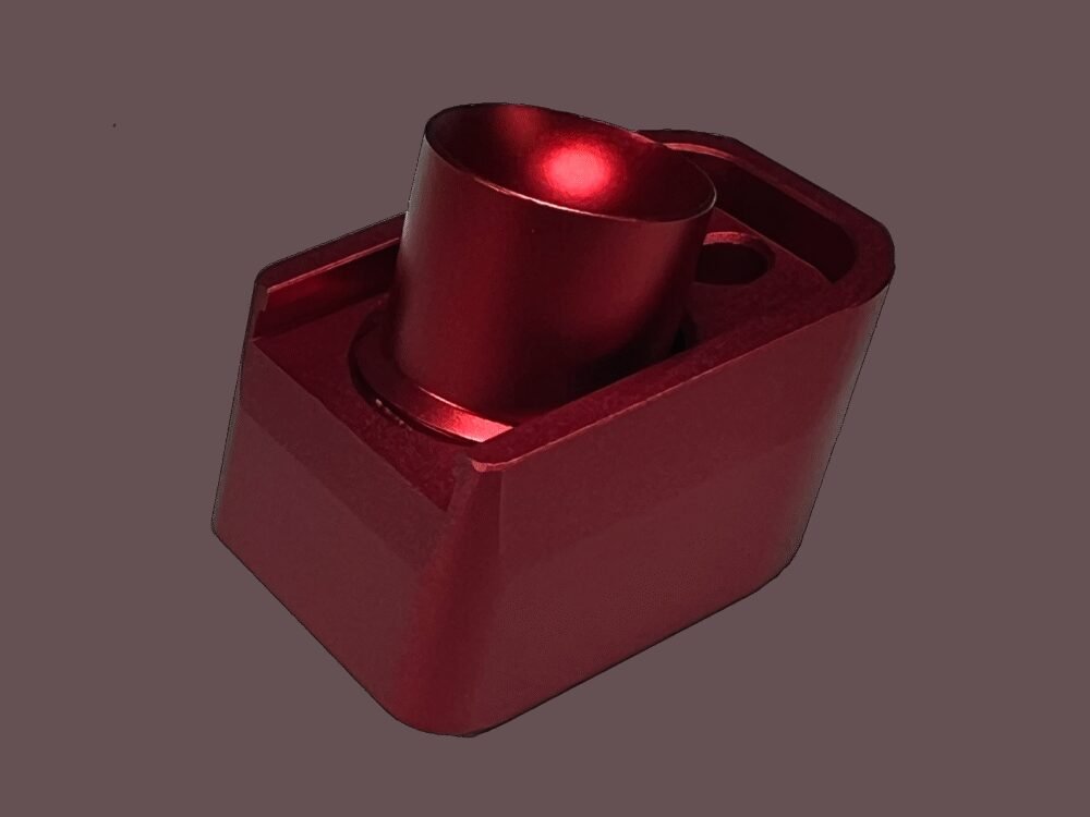 AA CNC Aluminum Enlarged CO2 Magazine Base Plate AAP-01 - Red