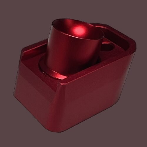 AA CNC Aluminum Enlarged CO2 Magazine Base Plate AAP-01 - Red
