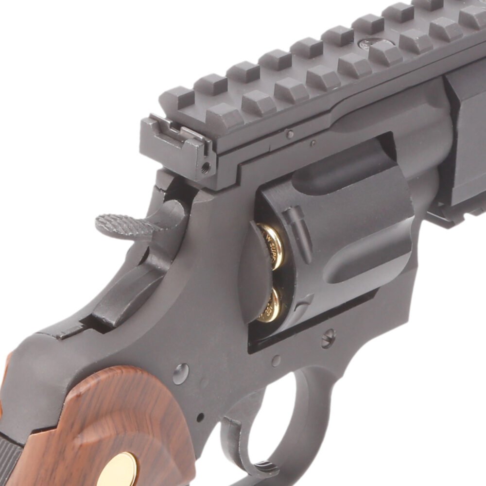 King Arms PYTHON 357 EVIL V2 Gas Revolver - Grey / Wood
