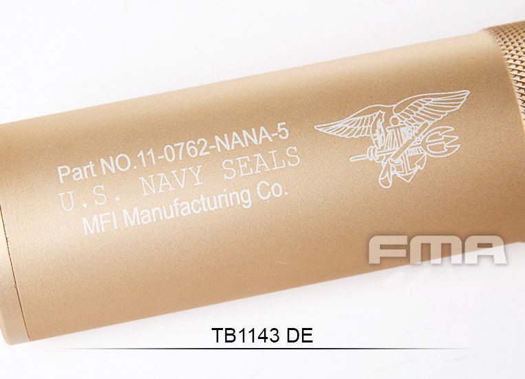 FMA U.S. Navy Seals Type Silencer 35x198 mm - Tan
