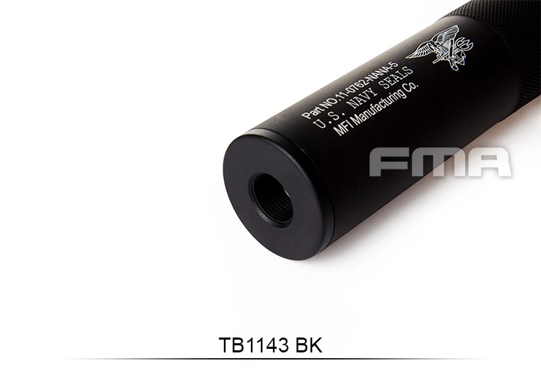 FMA U.S. Navy Seals Type Silencer 35x198 mm - Black