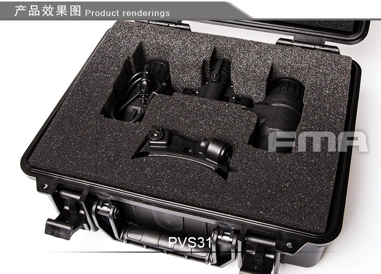 FMA PVS-31 NVG Dummy Replica, without Illumination - Black