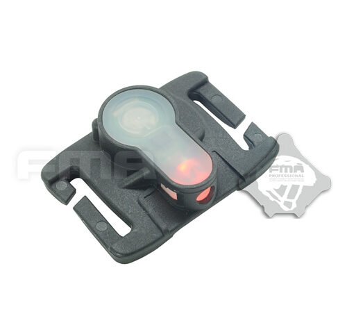 52249 FMA MOLLE System Strobe Light Dark Earth, Black Case - Red