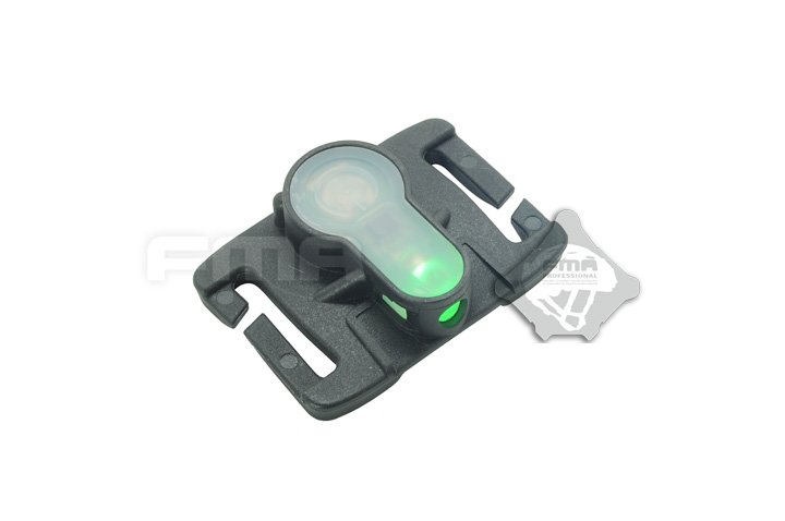 FMA MOLLE System Strobe Light Dark Earth, Black Case - Green