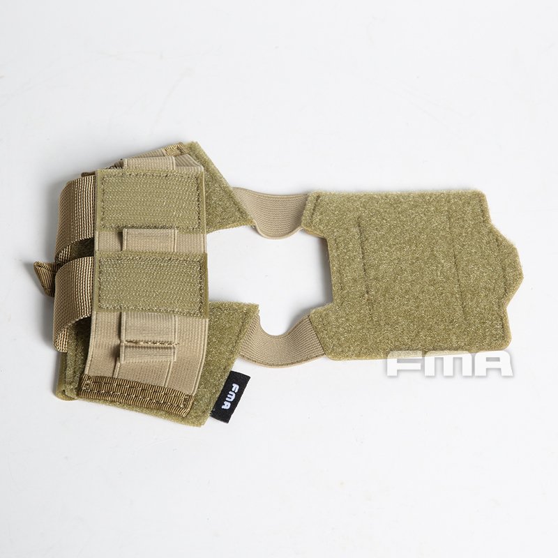 FMA Helmet Pouch for NVG Battery Box / Counterweight, Velcro - Tan