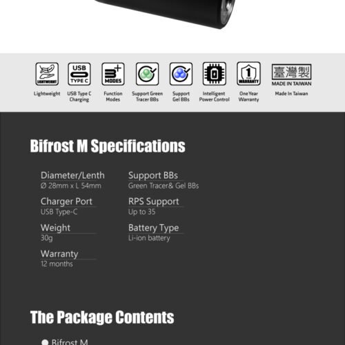 AceTech BIFROST M Tracer Module for Silencers - Black