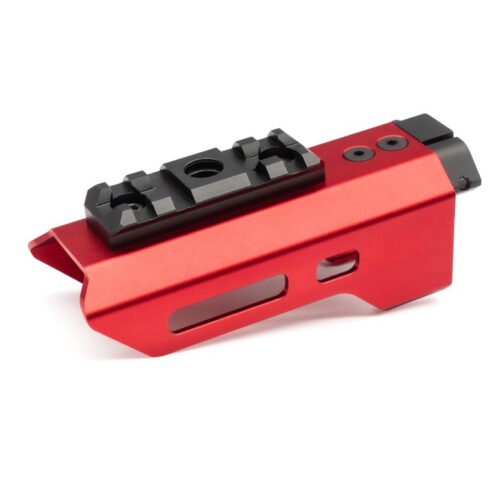 AA CNC Aluminum M-LOK Handguard w Rail for AAP-01 - Red